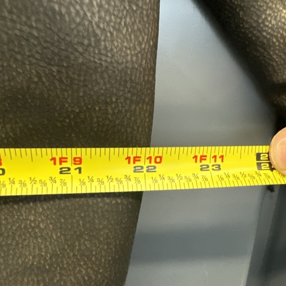 Vintage AEROPOSTALE VEGAN Leather BOMBER JACKET Men's Large Fleece DISTRESSED - Picture 7 of 7